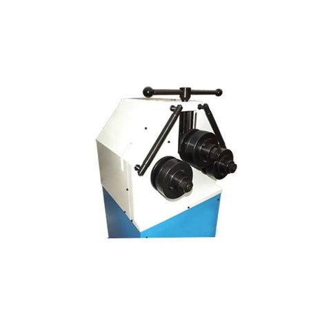 Professional Three Phase Ring Roller Pinch Roll Bender Three Horsepower Industrial Metal Tube Former For 2.75 Inch Round Square Stock showing front view with rollers