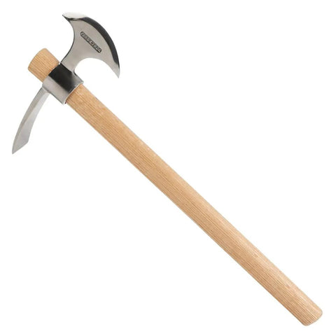2 In 1 Garden Pickaxe And Mattock Tool 16 Inch Stainless Steel Hatchet Axe With Sharp Blade on wooden handle for outdoor DIY
