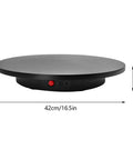 Smooth Electric Rotating Display Stand 360 Degree Turntable with Pure Copper Motor, 42cm diameter for product showcasing.