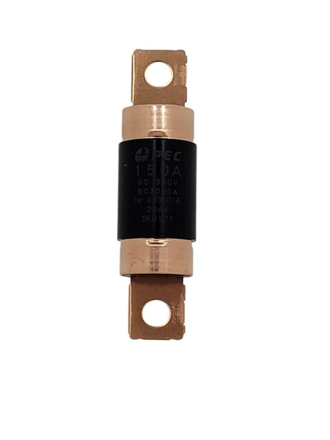 Straight Up Legit High Voltage Fuse 375F2 4R150 for Hyundai Kia Hybrid Electric Systems, 150A automotive fuse with copper terminals.
