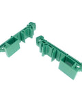 Green PCB DIN Rail Mount Carrier For 35mm Wide Rails Fits 100mm By 72mm Circuit Boards 1.5-2.0mm Thick Easy Install And Detach Panel Mountable