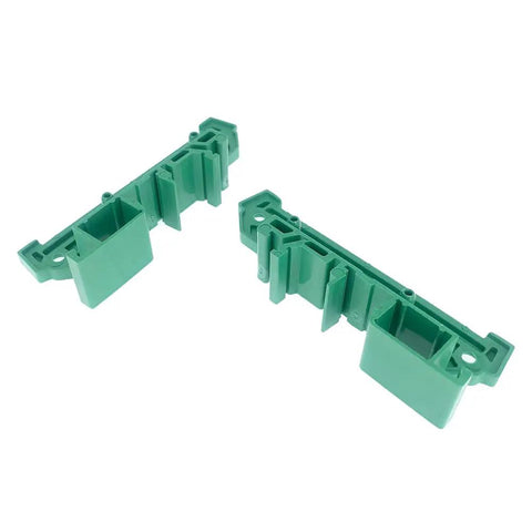 Green PCB DIN Rail Mount Carrier For 35mm Wide Rails Fits 100mm By 72mm Circuit Boards 1.5-2.0mm Thick Easy Install And Detach Panel Mountable