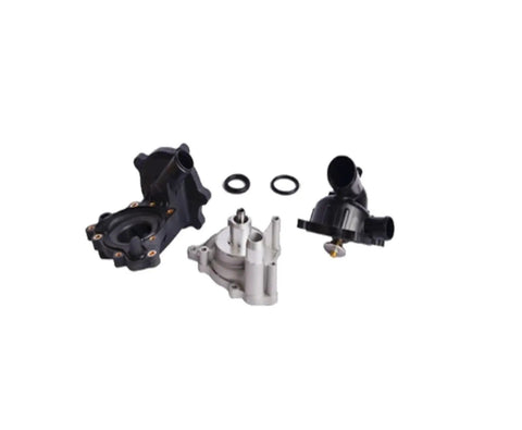 Engine Cooling Thermostat And Water Pump Assembly Fits For Audi A8 Rs5 S5 With 42 Liter V8 Engine Direct Bolt On Replacement With Sturdy Aluminum Housing