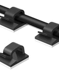 50 Pack Adhesive Cable Clips For Cord Management In Cars Offices And Homes No Fuss Sticky Wire Holders on black cables
