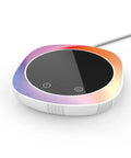 Top Shelf Electric Mug Warmer That Goes Hard For Hot Coffee Or Tea And Universal Heating Coaster with precise temp dial, compact design, colorful edges.