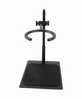 Hits Different Adjustable Pour Over Coffee Stand Heavy Duty Aluminum Alloy Drip Holder With Non Slip Rubber Base Portable Brewing Rack, angled view.