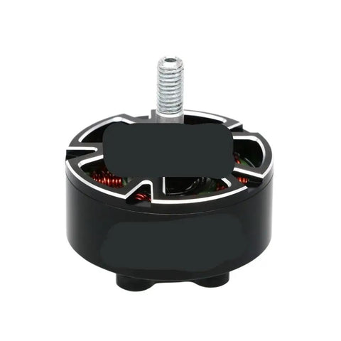 Top view of single black Beefy 900KV 1050KV Brushless Motor for 4S to 6S RC Drones, highlighting lightweight design