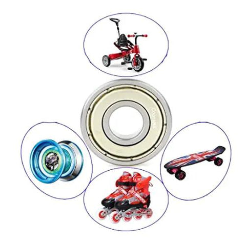 608zz Deep Groove Ball Bearing Set For Wood Band Saw Guides And Blade Thrust Bearings 8x22x7mm shown with various applications