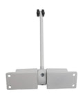 Quiet Automatic Door Closer 30Kg Capacity With Adjustable Spring For Home And Office Stainless Steel Built, white, front view