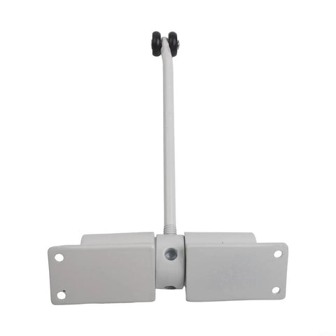 Quiet Automatic Door Closer 30Kg Capacity With Adjustable Spring For Home And Office Stainless Steel Built, white, front view
