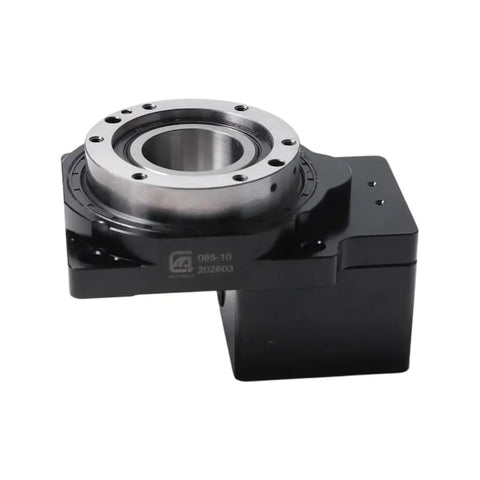 Hollow Rotary Actuator Built Tough With 10 To 1 Gear Ratio And Nema 23 Stepper Motor For Precision Positioning 85mm bore