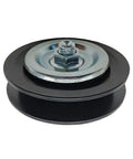 High Grade Drive Belt Idler Tensioner Pulley Compatible With Land Cruiser FZJ70 FZJ75 FZJ80 FZJ105, black metal with bolt.