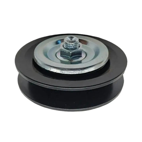 High Grade Drive Belt Idler Tensioner Pulley Compatible With Land Cruiser FZJ70 FZJ75 FZJ80 FZJ105, black metal with bolt.