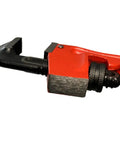 Close-up of 10 Inch Pipe And Valve Wrench For Heavy Duty Plumbing Industrial Grade Tool Built Tough With A Power Packed Torque Jaw.