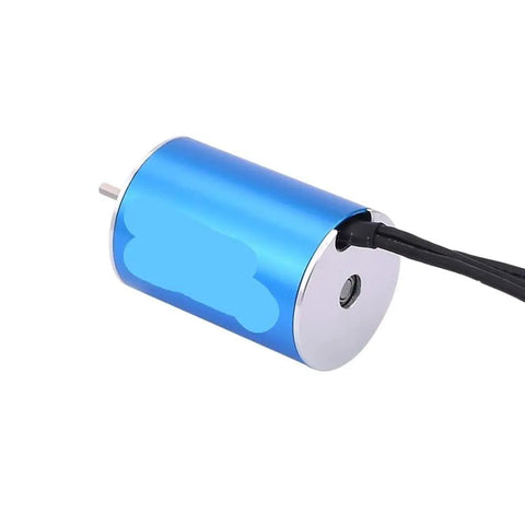 Blue cylindrical Waterproof 2435 4500KV 4800KV 6100KV Brushless Motor With 25A ESC for Drones and RC Cars