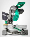 Front view of 10 Inch Single Bevel Compound Miter Saw With 15 Amp Motor For Fast Clean Pro Grade Cuts 0 To 45 Degree Bevel 5000 RPM