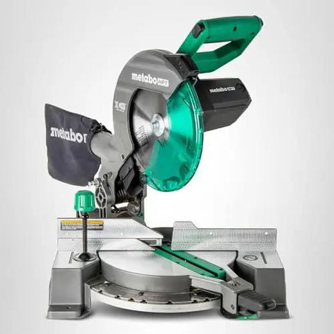 Front view of 10 Inch Single Bevel Compound Miter Saw With 15 Amp Motor For Fast Clean Pro Grade Cuts 0 To 45 Degree Bevel 5000 RPM
