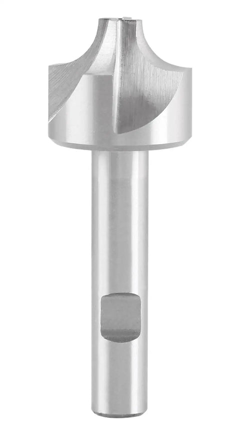 HSS Corner Rounding End Mill With Three Eighths Inch Radius Half Inch Shank One And A Quarter Inch Cutter Diameter Three And A Half Inch Overall Length Right Hand Cut For Milling Clean Rounded Corners Built To Last
