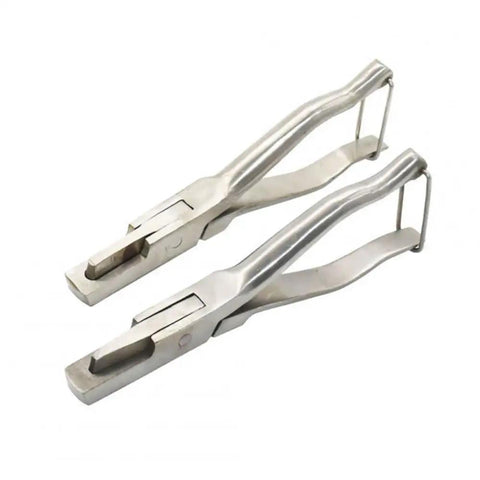Stainless Steel Ear Notcher And V Shaped Cutter Pliers For Pigs U Notch And V Notch Ear Marking Tool Pro Grade Piglet Identification