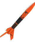 Alpha III Model Rocket Kit In Orange And Black Ready To Fly For Beginners And Kids Simple Assembly High Altitude Launch Safe Recovery