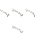 4 Piece Quadcopter Frame Kit With Nylon Construction, Easy Install, Durable Drone Frame Arms For DIY Projects, White Color