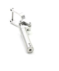 RC Airplane Landing Gear Replacement With Damping Kneeling Nose 4mm Hole CNC adjustable height shown from side angle