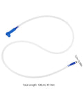 Must Have Brake Bleeder Hose Kit For Cars And Bikes, 47.16 inch Blue Hose, Universal ABS Compatible, Curved Layout