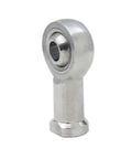 Tough As Nails Stainless Steel Rod End Bearing With Female Left Thread Spherical Ball Joint M10mm Thread Size side view of component