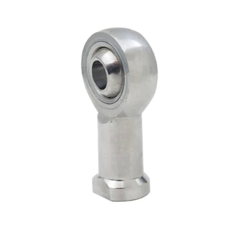 Tough As Nails Stainless Steel Rod End Bearing With Female Left Thread Spherical Ball Joint M10mm Thread Size side view of component
