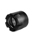 Heavy Duty Chuck Collet Nut For Lathe Mill CNC Tool Holder ER8 ER11 ER16 Black Steel 40CrMnTi close-up view of nut