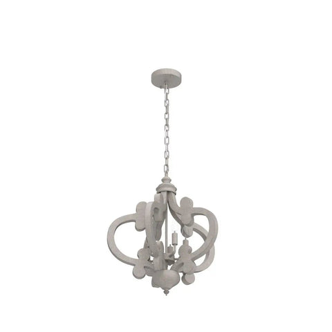 White French Country Five Light Chandelier With Antique Distressed Wood Cozy Farmhouse Rustic Pendant Light For Dining Room Living Room Foyer Entryway And Staircase Cottage Chic Home Decor