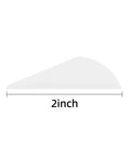 2 Inch TPU Arrow Vanes White Fletchings For DIY Arrows Archery Bow Pack Of 50 Lightweight Durable Plastic Vanes For Practice Target Shooting And Hunting