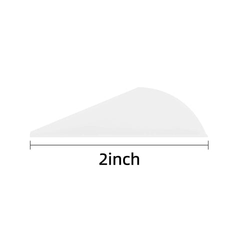 2 Inch TPU Arrow Vanes White Fletchings For DIY Arrows Archery Bow Pack Of 50 Lightweight Durable Plastic Vanes For Practice Target Shooting And Hunting