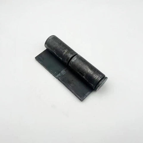 Heavy Duty Weld On Hinges 4 Pack Rock Solid Steel Hinges With Removable Pin, black carbon steel hinge showing removable pin.