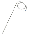 Thermocouple Temperature Sensor With 1.5m Metal Screened Cable, 400mm Flexible Probe, Sheathed WRNK-191, 3mm Diameter, High Precision Sensor