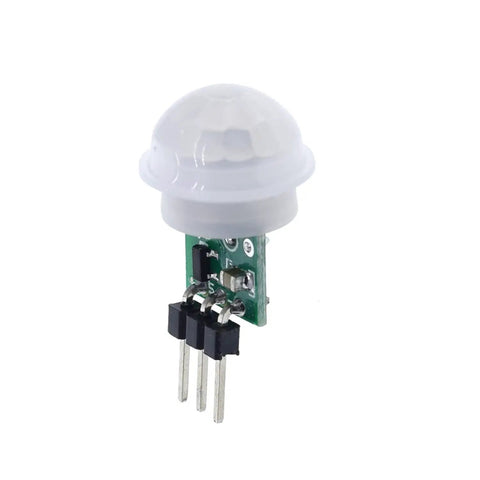Dope Mini Pyroelectric PIR Motion Sensor Module For DIY Electronics Infrared Body Heat Detector Compact IR Sensor With Repeatable Trigger 4 Pack For Projects And Pro Home Automation white dome lens, 3-pin board