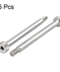 Premium 304 Stainless Steel Hex Socket Shoulder Bolts Set 6mm Shoulder Diameter 60mm Shoulder Length M5 Thread 5 Pack