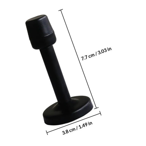 Two Pack Stainless Steel Door Stopper Buffer Set For Office And Home Use Heavy Duty Magnetic Design Easy Install Black Finish