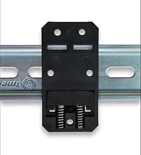 DIN Rail Mounting Brackets 35mm x 68mm Black RoHS Compliant 10 Pack Durable Clips For Standard 35mm DIN Rails Mounting Devices