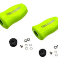 Upgrade Your Water Drop Reel With This Super Lightweight Abs Fishing Handle Grip Knob For Smooth Casting And Effortless Retrieval That Fits Most Carbon Fiber Rocker Handles Perfectly Made For Serious Anglers Who Want A Pro Feel Without The Bulk. green ABS fishing handle grip knob set with hardware on white background