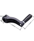 Top Notch Replacement Drill Press Table Crank Handle For Smooth Raise Lower Adjustments On Bench Drills With No Fuss Operation And No Sweat Quick Installation, 3 inch black handle.