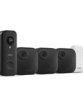 Top Notch Home Surveillance Kit Featuring Smart Doorbell And Three Wireless Cameras With Sync Module For No Sweat Install And Sharp Full Hd Delivery Watching Weather Resistant Black Finish