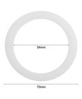 Front view of Silicone Gasket Seal For Coffee And Espresso Moka Pot Stove Top O Ring Replacement with 54mm diameter