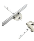 Table Saw Miter Gauge Kit with Adjustable Angle Ruler and Aluminum Guide Rail, Pro Grade Precision Miter Stop, Woodworking Tool
