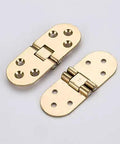 Brass Flush Mounted Folding Furniture Hinge With Self Locking Design For Cabinets Doors Tables And Closets Space Saving