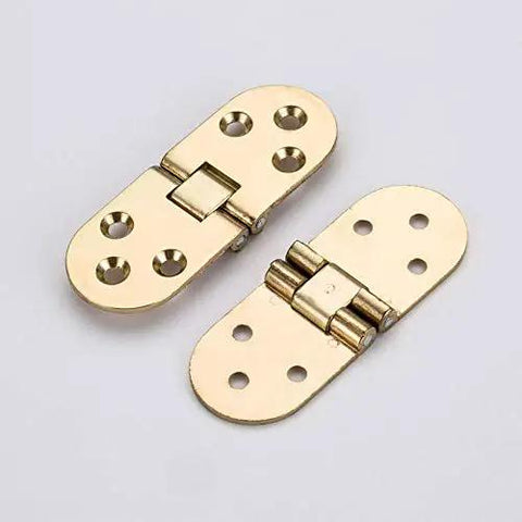 Brass Flush Mounted Folding Furniture Hinge With Self Locking Design For Cabinets Doors Tables And Closets Space Saving