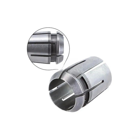 Super Cool 12.7Mm Collet And 12Mm Nut Set For CNC Router With Alloy Steel Chuck That Fits 3612BR RP1800 Engraving Machines Like A Charm close-up of 12.7mm collet showing precision design.