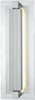 Dope Vanity Wall Sconce With Frosted Nickel And Satin Aluminum Finish White Acrylic Shade 13W LED 1200 Lumens 3000K 90 CRI ADA Compliant Rotatable Beam Mount Up Or Down.
