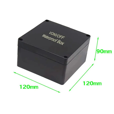Outdoor Ready DIY Electrical Box Junction Enclosure IP67 Waterproof Dustproof ABS Plastic Case With 4 M16 Cable Glands 120 x 120 x 90 mm