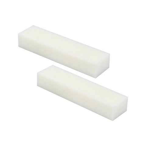Two Pack White HDPE Plastic Blocks For Machining And Prototyping 2 Inch By 3 Inch By 12 Inch Solid Polyethylene Blocks For Home Improvements DIY Projects Flooring And Engineering
